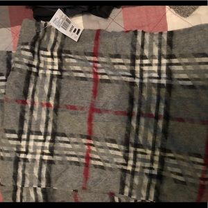 Plaid infinity scarf